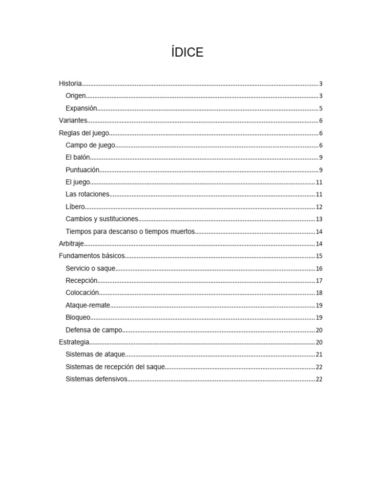 Voleibol Pdf Vóleibol Deportes