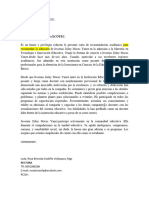 Carta de Recomendacion Academica