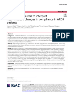 Mojoli 2023 Tidal Lung Hysteresis To Interpret PEEP-induced Changes in Compliance in ARDS Patients