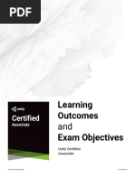 Unity Certified Associate Learing Outcomes and Exam Objectives 2018-08-24