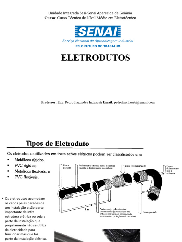 Dimensionamento de Eletrodutos e Cabos | PDF | Fiação elétrica ...