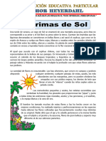 Ficha Lagrimas de Sol para Tercero de Primaria