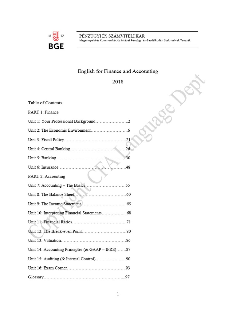 Finance and Accounting Essentials | PDF