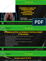 NCM 118 Altered Ventilatory Function