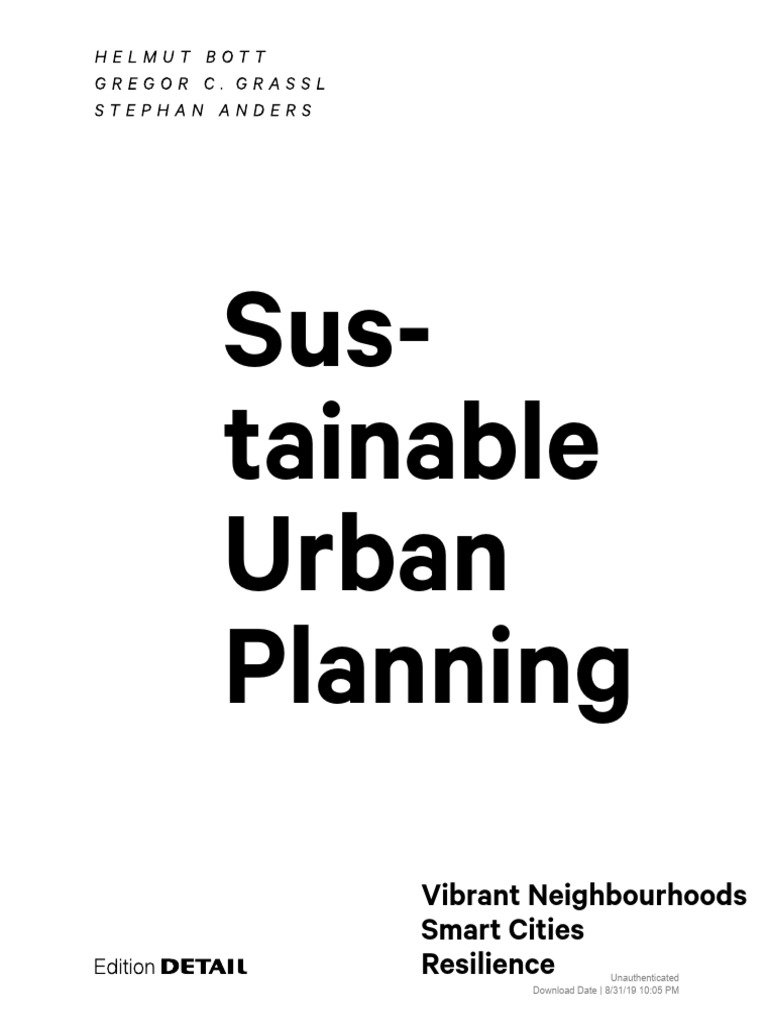 Ebook Sustainable Urban Planning Pdf
