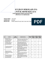 Kisi-Kisi Us SD Pjok 2022-2023