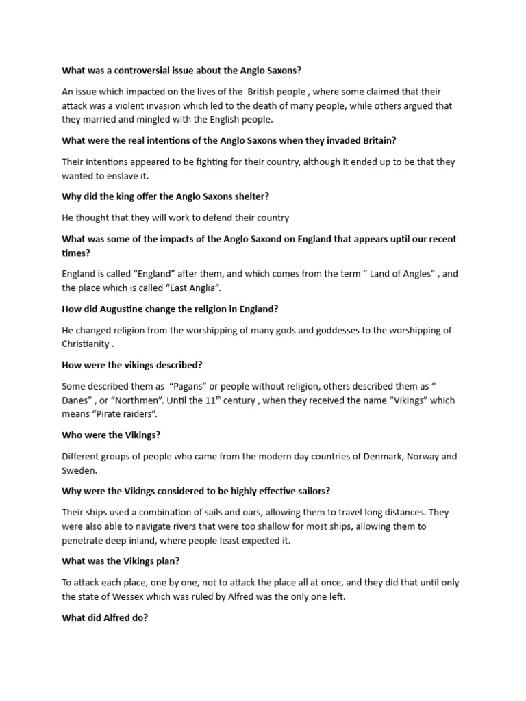 Celts and Romans Anglo Saxons | PDF | Celts | Vikings