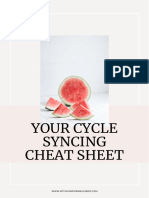 Cycle Syncing Guide