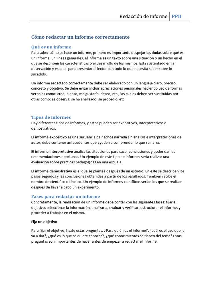Cómo Redactar Un Informe Correctamente, En 10 Pasos – ELDJ