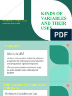 Kinds of Variables & Their Uses