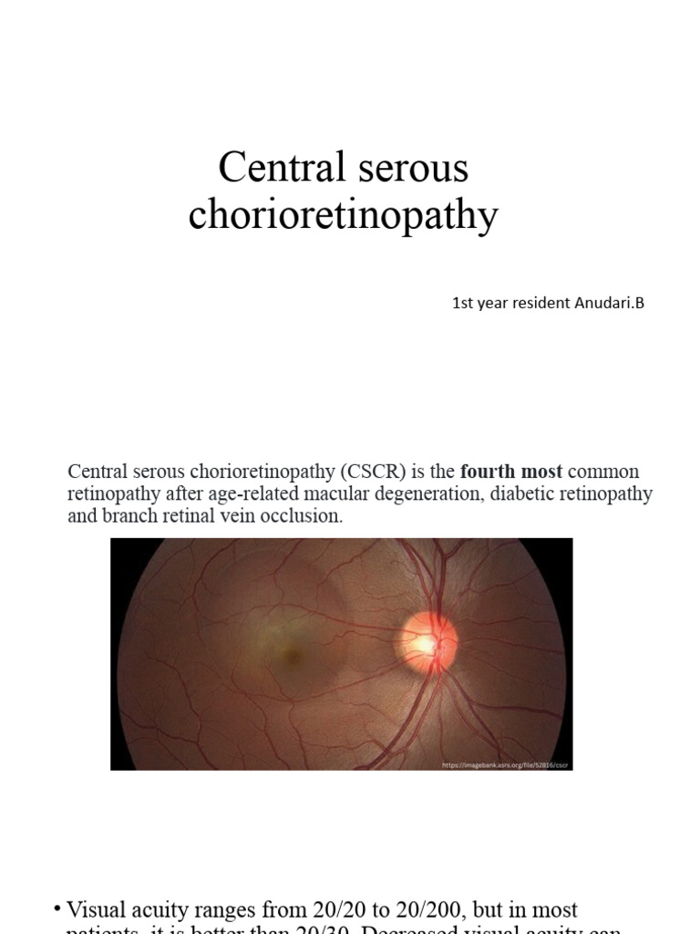 CSCR | PDF | Retina | Human Eye