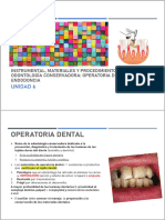 CLINICA DENTAL 6UNIDAD 6 Instrumental, Materiales y Procedimientos Clínicos en Odontología Conservadora y Endodoncia