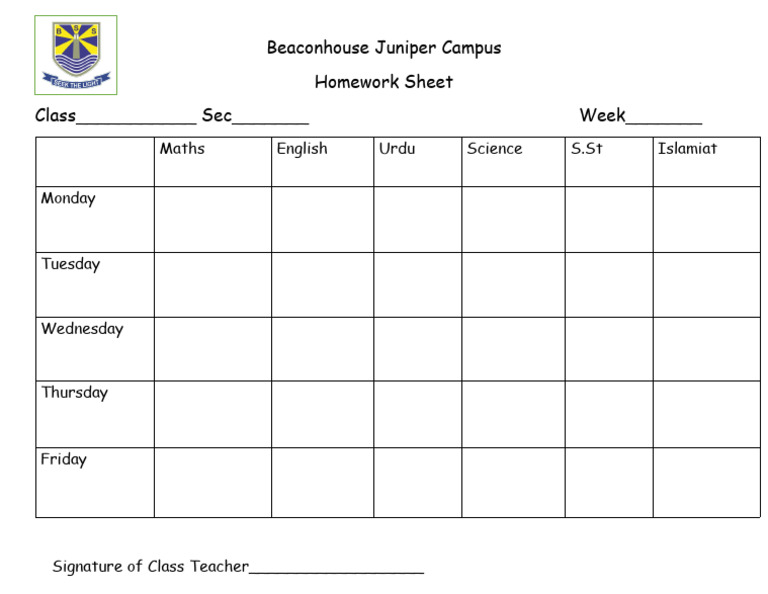 Homework Sheet | PDF