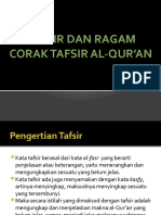 01 Tafsir Dan Ragam Corak Tafsir Al-Qur - An