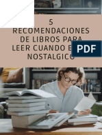 5 Recomendaciones de Libros para Leer Cuando Estas Nostalgico