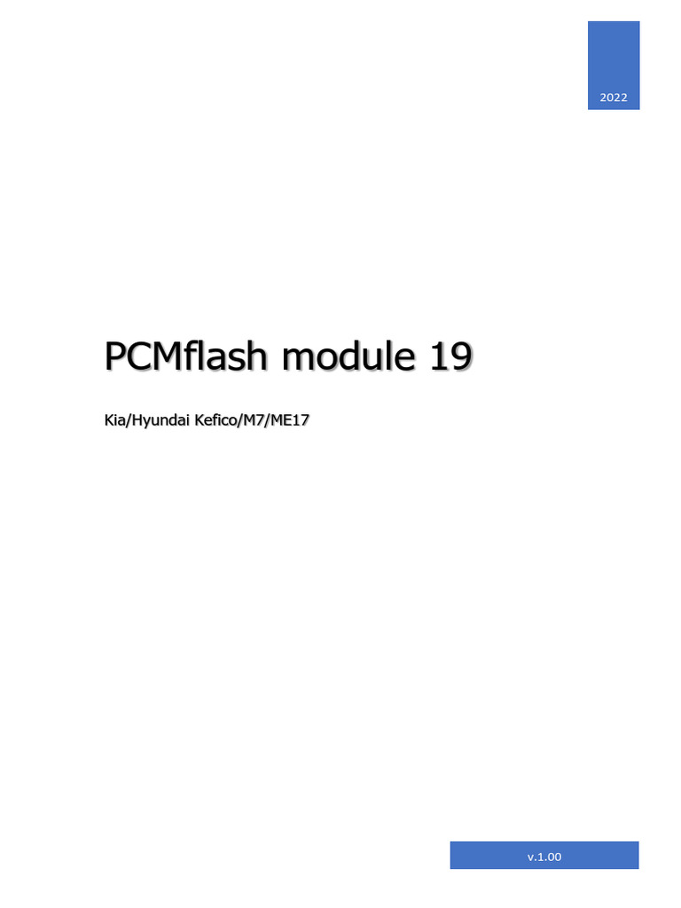 PCMflash Module 19 Overview | PDF