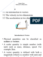 Chapter 3 Motion in Two Dimensions