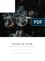 Cocina de Autor I - Francesca Ferreyros - Glosario