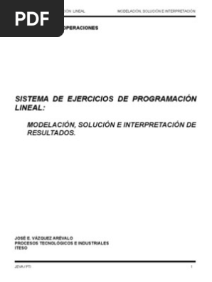 1 Manual De Ejercicios Pl Programacion Lineal Transporte