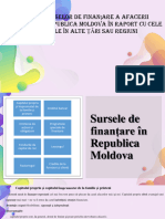 Surse de Finanțare Disponibile În RM În Raport Cu Cele Din Extern