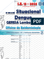 Sala Situacional Dengue Región Lambayeque S.E. 13 (Del 26 Marz. Al 01 Abril 2023)