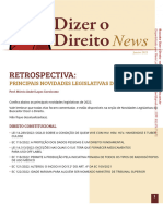 Retrospectiva 2022 - Novidades Legislativas - Todos Os Ramos Do Direito