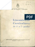 1972 Lineamientos Curriculares 1 A 7 Grado