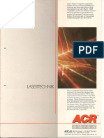 ACR Swiss Lasertechnik 1985 Prospekt