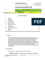 Electric Procedure Nfpa 70e