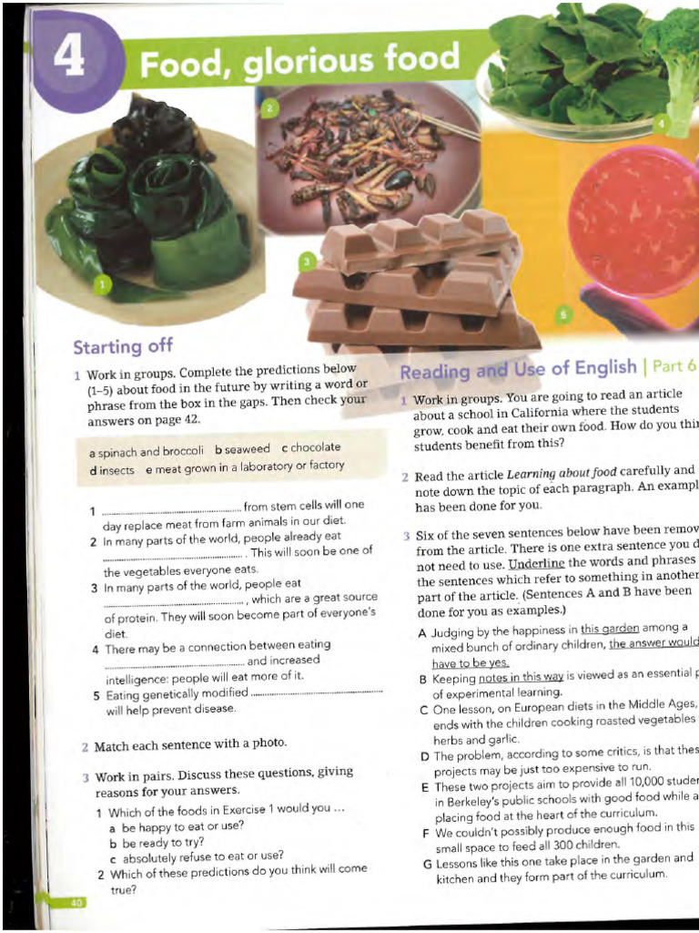 Learning About Food | PDF