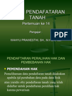 Hukum Pendafataran Tanah