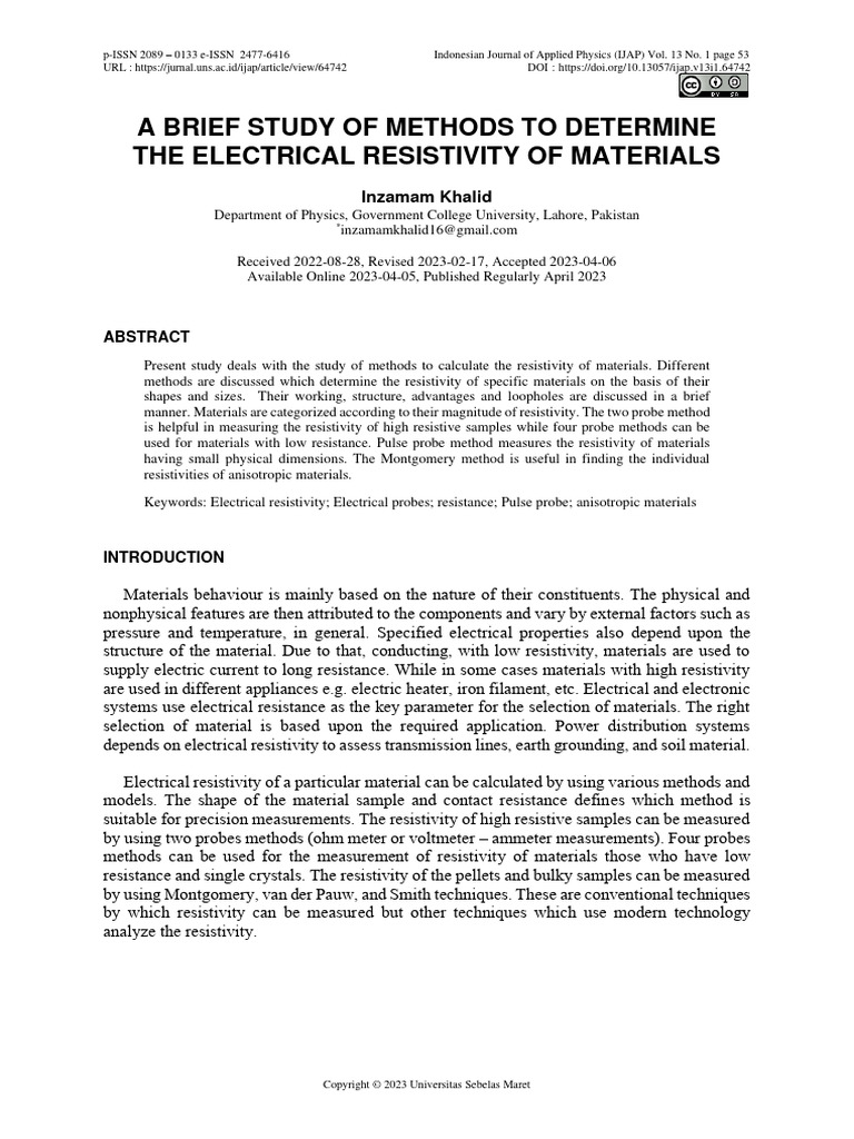 2 PB | PDF | Electrical Resistivity And Conductivity | Electrical ...