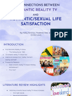The Connections Between Romantic Reality TV and Romantic/sexual Life Satisfaction Slides