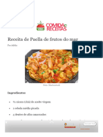 Receita de Paella de Frutos Do Mar - Comida e Receitas