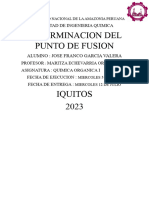 Determinacion Del Punto de Fusion