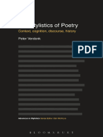 Livro - The Stylistics of Poetry Context, Cognition, Discourse, History - Peter Verdonk