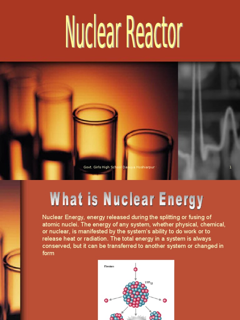 Nuclear Energy Basics and Reactors | PDF | Nuclear Reactor | Nuclear ...