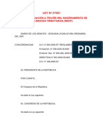 05 - Ley Nº 27681 - Ley de Reactivación a Través Del Sinceramiento de Las Deudas Tributarias (Res