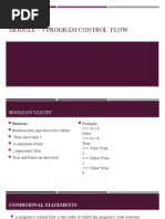 Module 3 - Program Control Flow