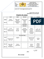 Emploi Du Temps: Ecole Ezzahraoui de L'enseignement Privé