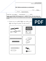 Prueba Medidas 1° Básico