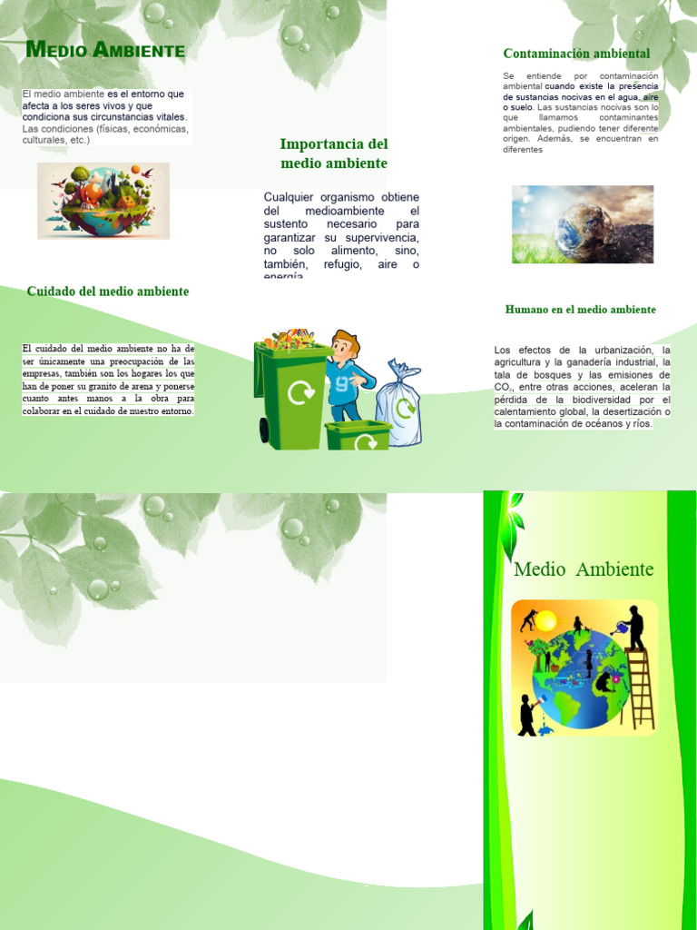 Cuidado del Medio Ambiente para Niños | PDF | Entorno natural ...