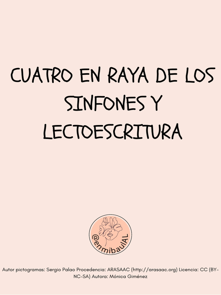 Cuatro en Raya Sinfones Lectoescritura | PDF | Lingüística | Escritura