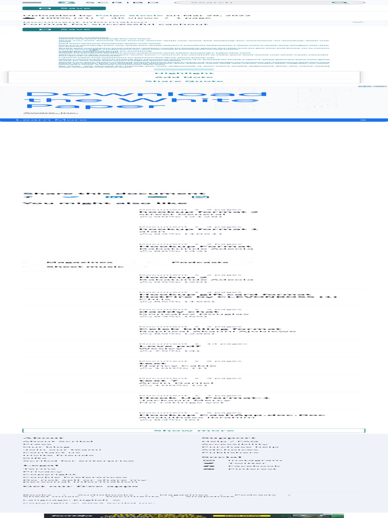 Hookup Format PDF PDF Scribd Websites