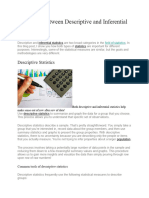 Difference Between Descriptive and Inferential Statistics