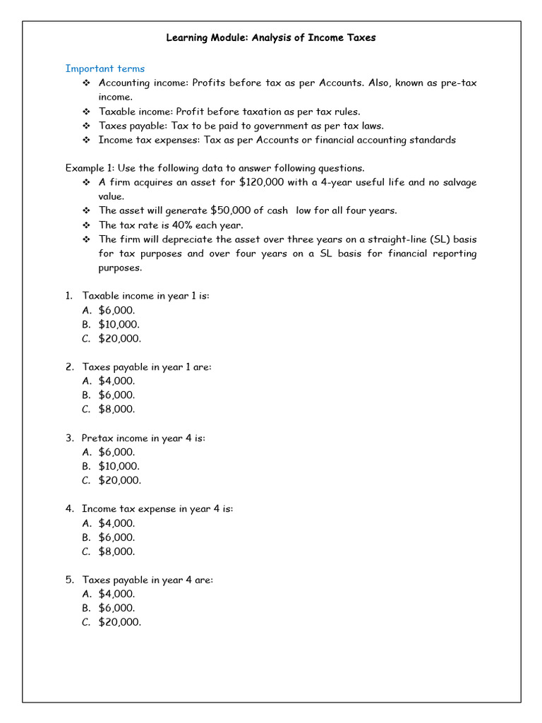Income Tax | PDF