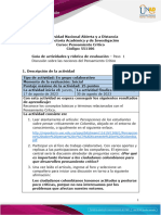 Guia de Actividades y Rúbrica de Evaluación Unidad 1 Paso 1 Discusión Nociones Pensamiento Critico