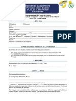 Dossier de Candidature Formation Initiale D'arbitre 21, 22, 23 Et 24 Avril 2020 À Bourthes