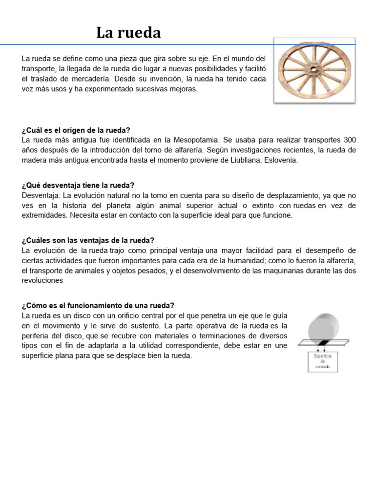 La Rueda | PDF | Rueda | Coche