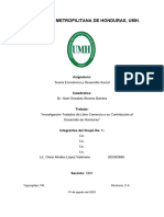 Tratados de Libre Comercio y Su Contribución Al Desarrollo de Honduras